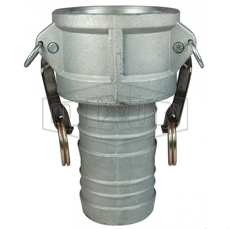 Dixon Global King Crimp Type-C Cam and Groove Coupler, 3 in Nominal, Female Coupler x Hose Shank End Style G300-C-ALSI